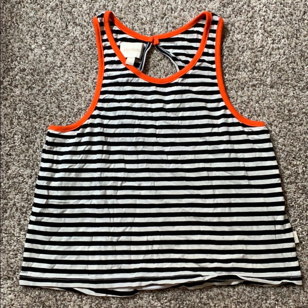 Rhythm Black and White tank top